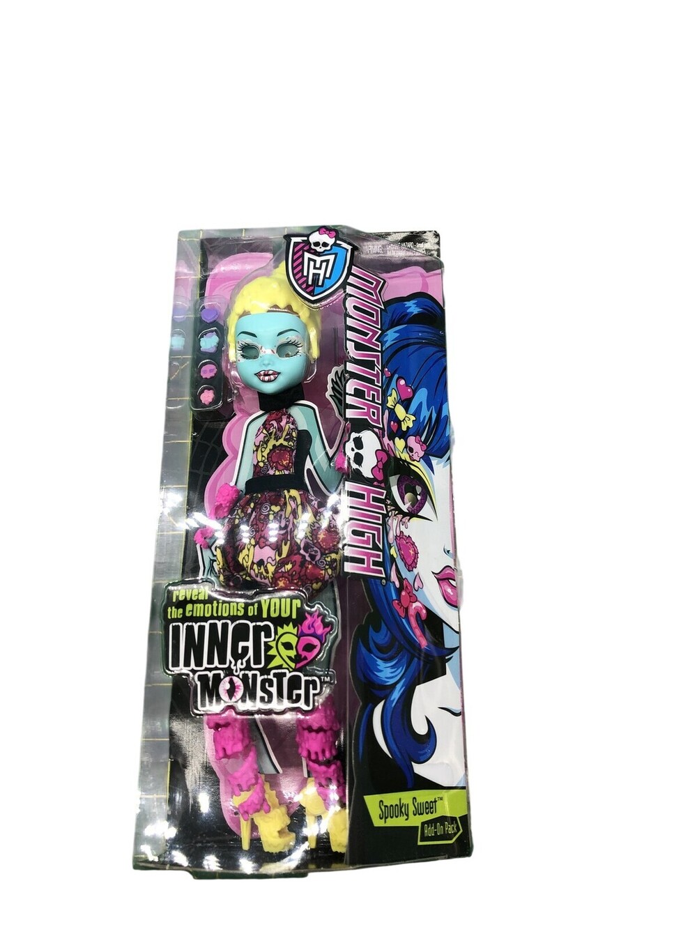 Monster High Inner Monster Spooky Sweet Blue Fashion Doll Add-On Pack Mattel